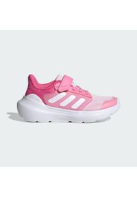 Adidas - Dziecięce buty Tensaur Run 2.0. Okazja: na uczelnię, na co dzień. Kolor: różowy, biały, wielokolorowy. Sport: bieganie