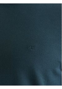 Calvin Klein Jeans T-Shirt Micro Waffle LV04RF206G Zielony Slim Fit. Kolor: zielony. Materiał: bawełna #3