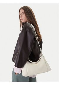 TOMMY HILFIGER - Tommy Hilfiger Torebka Th Essential Shoulder Bag AW0AW18373 Beżowy. Kolor: beżowy. Materiał: skórzane #1