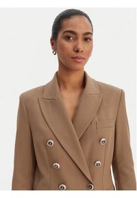 Morgan Marynarka 261-VFALI.F Brązowy Slim Fit. Kolor: brązowy. Materiał: syntetyk, wiskoza #3