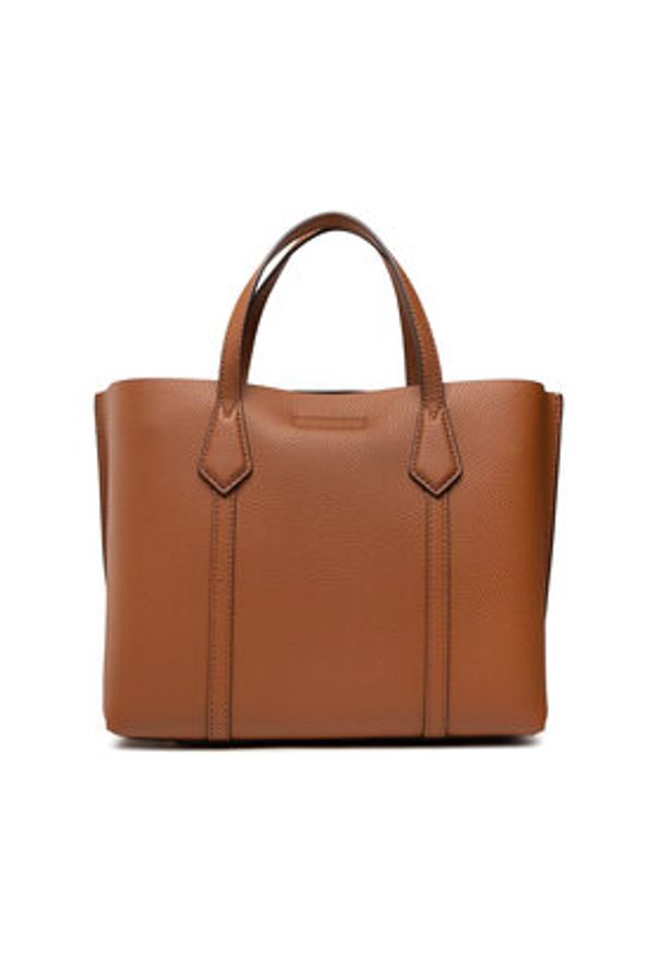 Tory Burch Torebka Perry Small Triple-Compartment Tote 81928 Brązowy. Kolor: brązowy. Materiał: skórzane