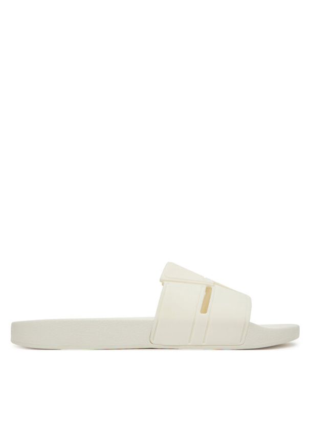 Calvin Klein Klapki Pool Slide Double T HM0HM01752 Biały. Kolor: biały. Materiał: syntetyk
