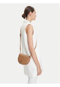 TOMMY HILFIGER - Tommy Hilfiger Torebka Heritage Saddle Bag AW0AW17164 Brązowy. Kolor: brązowy. Materiał: skórzane #4