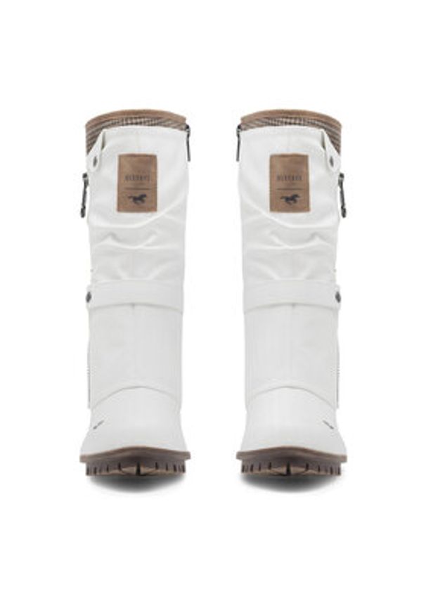 Mustang Botki 1141-606 Biały. Kolor: biały. Materiał: syntetyk