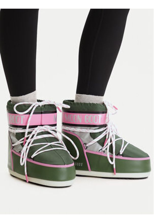 Moon Boot Śniegowce Mb Icon Low Space Racing 80D1409650 Szary. Kolor: szary. Materiał: materiał