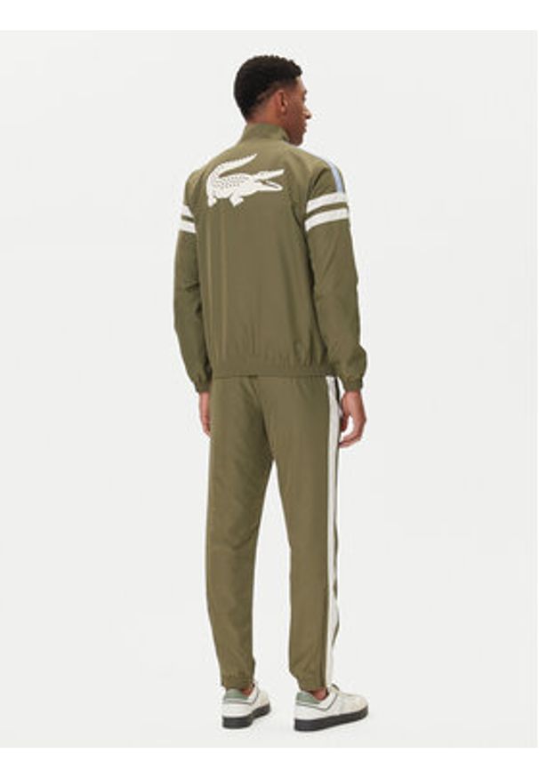 Lacoste Dres WH4766 Zielony Regular Fit. Kolor: zielony. Materiał: syntetyk