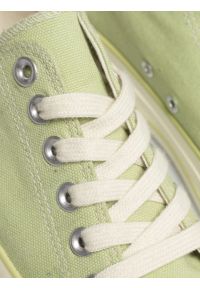 Big-Star - Trampki damskie niskie zielone TT274286 301. Okazja: na spacer, na co dzień. Nosek buta: okrągły. Zapięcie: sznurówki. Kolor: zielony. Materiał: tkanina, jeans. Sezon: wiosna, lato. Styl: casual, klasyczny, młodzieżowy #3