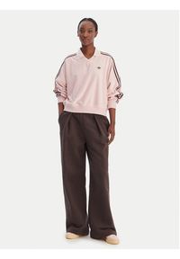 Adidas - adidas Bluza Terry Towel KD1400 Różowy Oversize. Kolor: różowy. Materiał: bawełna #5