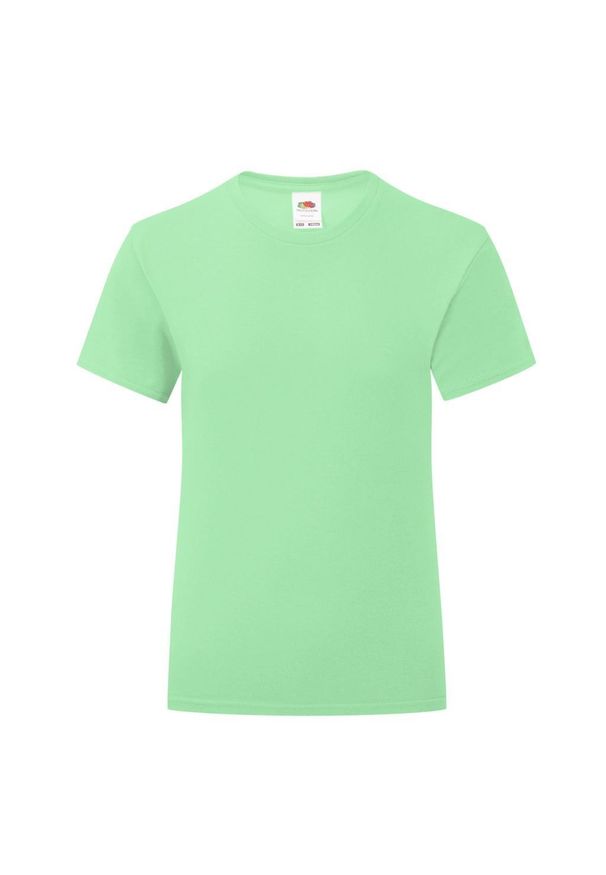 FRUIT OF THE LOOM - T-shirt Dla Dziewczynki Iconic 150. Kolor: zielony