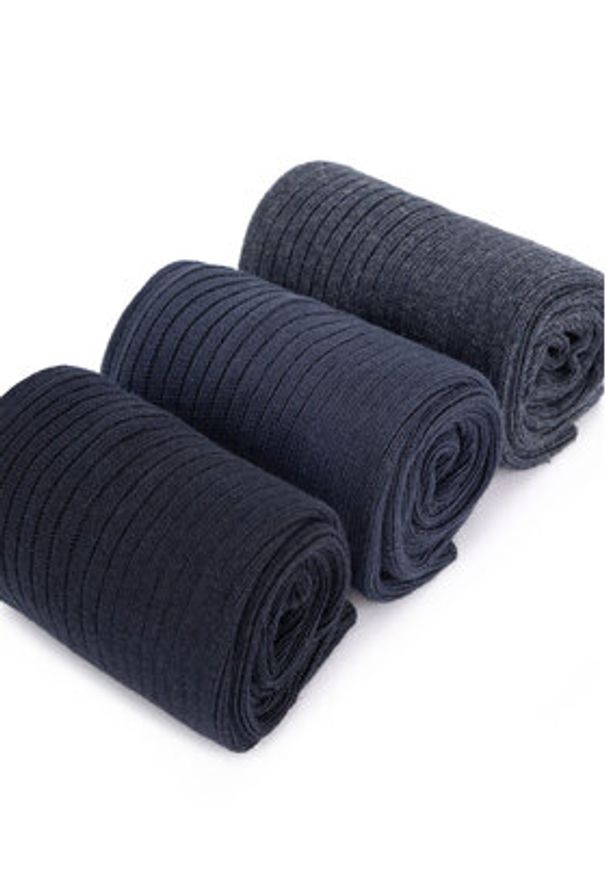 Gino Rossi Skarpety długie 3MB-003-AW24 (3-pack) Kolorowy. Materiał: bawełna. Wzór: kolorowy