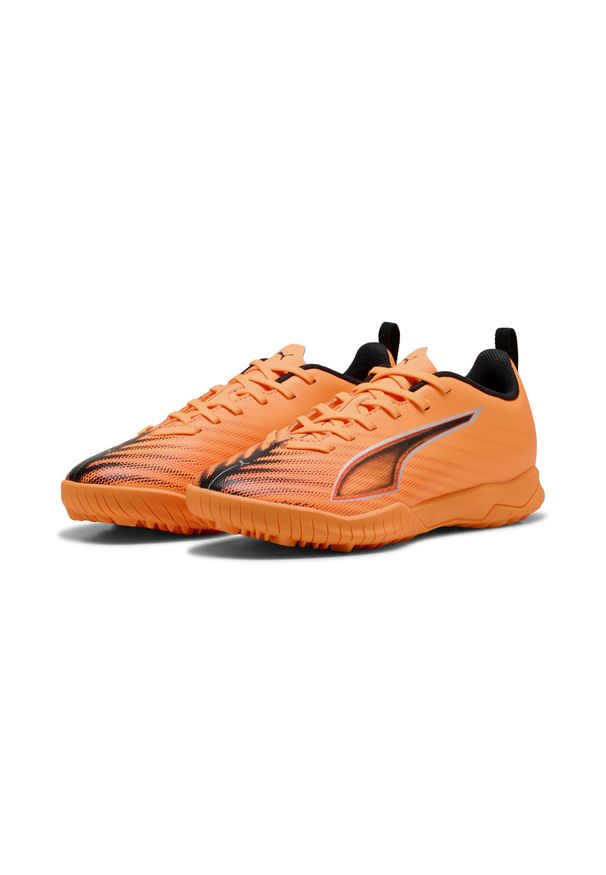 Puma - Młodzieżowe buty piłkarskie ULTRA 6 PLAY TT PUMA. Kolor: żółty, wielokolorowy, czarny, czerwony, pomarańczowy. Szerokość cholewki: normalna. Sport: piłka nożna