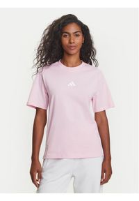 Adidas - adidas T-Shirt Essentials 3-Stripes JE1226 Różowy Regular Fit. Kolor: różowy. Materiał: bawełna