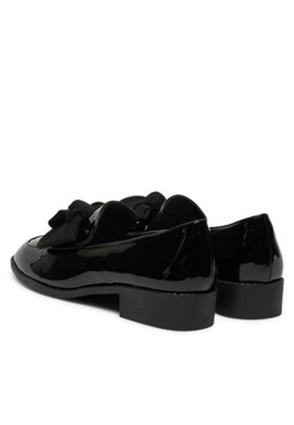 DeeZee Loafersy SQ873-1 Czarny. Kolor: czarny. Materiał: skóra