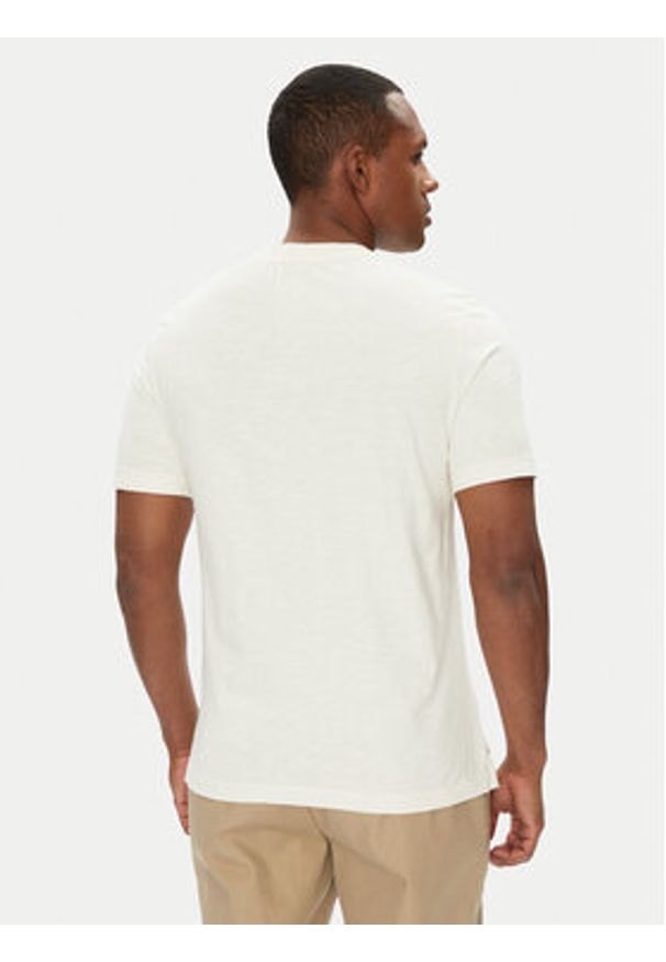 United Colors of Benetton - United Colors Of Benetton T-Shirt 36JGU105U Beżowy Relaxed Fit. Kolor: beżowy. Materiał: bawełna