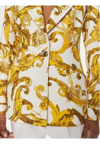 Versace Jeans Couture Marynarka 76HAQ702 Biały Slim Fit. Kolor: biały. Materiał: syntetyk