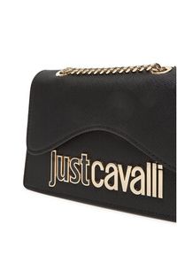 Just Cavalli Torebka 78RA4BB7 ZS766 Czarny. Kolor: czarny. Materiał: skórzane