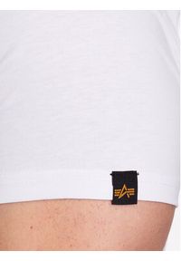 Alpha Industries T-Shirt Basic 118533 Biały Regular Fit. Kolor: biały. Materiał: bawełna #2