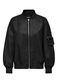 only - ONLY Kurtka z imitacji skóry 15294104 Czarny Regular Fit. Kolor: czarny. Materiał: skóra #5
