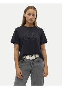 Vero Moda T-Shirt Fea 10321312 Czarny Loose Fit. Kolor: czarny. Materiał: bawełna