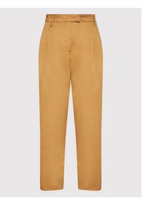 Sisley Spodnie materiałowe 4FETLF00B Brązowy Relaxed Fit. Kolor: brązowy. Materiał: bawełna #4