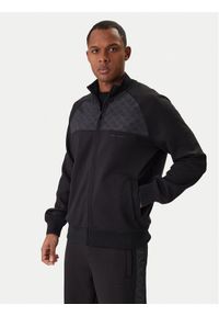 Karl Lagerfeld - KARL LAGERFELD Bluza 705000 561902 Czarny Regular Fit. Typ kołnierza: dekolt w karo. Kolor: czarny. Materiał: syntetyk #1