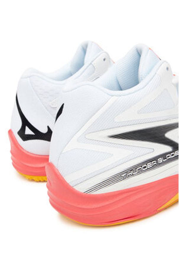 Mizuno Buty halowe Thunder Blade Z Mid V1GA2375 Pomarańczowy. Kolor: pomarańczowy. Materiał: skóra