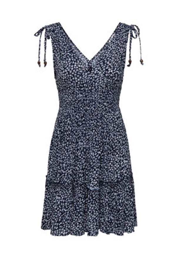 only - ONLY Sukienka letnia Fernanda 15373070 Granatowy Regular Fit. Kolor: niebieski. Materiał: wiskoza. Sezon: lato