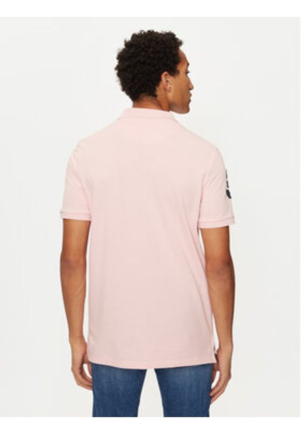 U.S. Polo Assn. Polo MUP3313 Różowy Regular Fit. Typ kołnierza: polo. Kolor: różowy. Materiał: bawełna