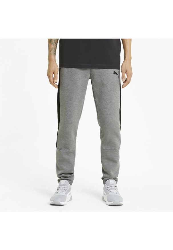 Spodnie do joggingu Puma Evostripe Core. Kolor: szary. Materiał: bawełna, materiał. Sport: bieganie