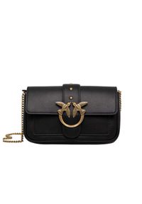 Pinko - PINKO Czarna kopertówka damska Love One Pocket C. Kolor: czarny. Styl: casual, elegancki, klasyczny #5