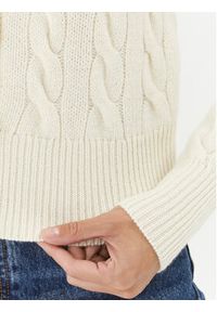 Polo Ralph Lauren Kardigan 211910443003 Écru Regular Fit. Typ kołnierza: polo. Materiał: wełna #4