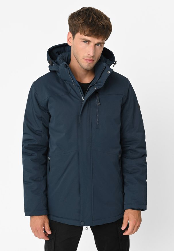 Volcano - Kurtka zimowa J-TELK. Materiał: włókno, materiał. Wzór: gładki, napisy. Sezon: zima. Styl: elegancki