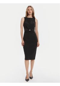 Rinascimento Sukienka koktajlowa CFC0125073003 Czarny Slim Fit. Kolor: czarny. Materiał: syntetyk. Styl: wizytowy
