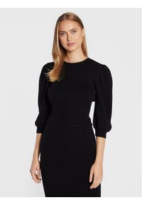 Glamorous Sweter CK5871 Czarny Regular Fit. Kolor: czarny. Materiał: wiskoza