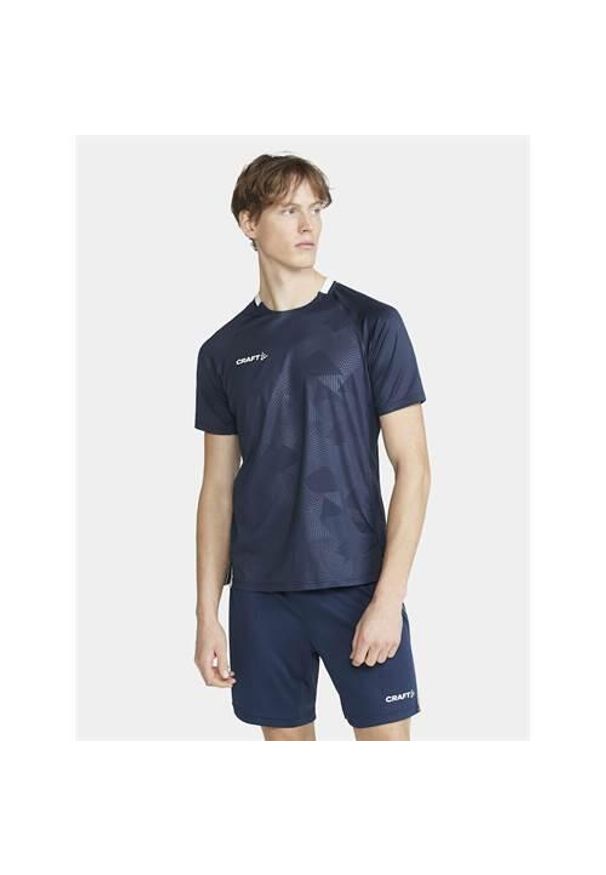 Koszulka treningowa męska Craft Premier Solid Jersey. Kolor: niebieski. Materiał: poliester. Długość rękawa: krótki rękaw. Długość: krótkie