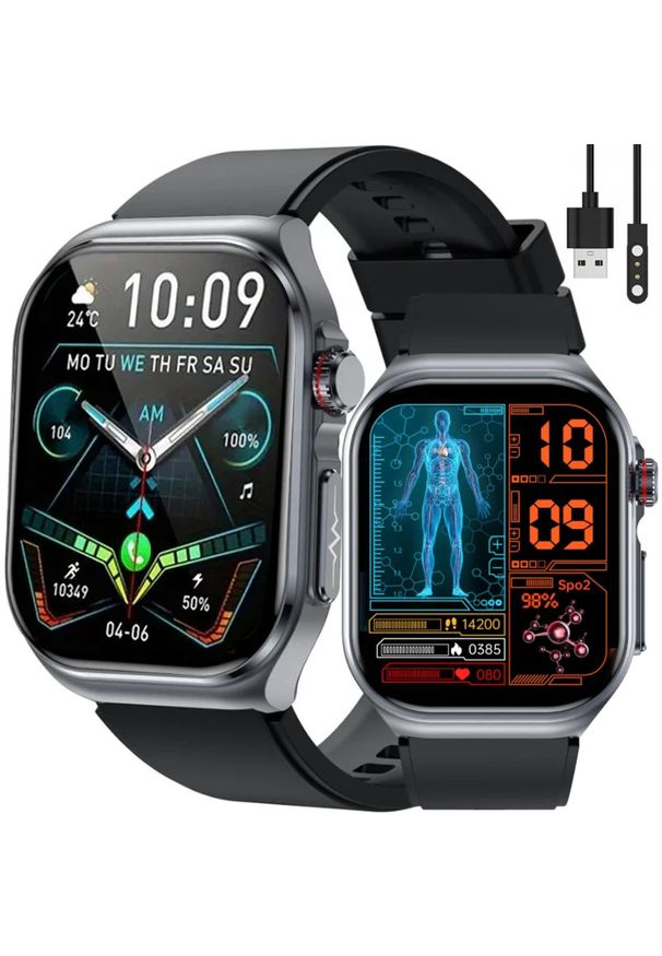 Zegarek SMARTWATCH Rubicon F36 black/black silicon. Rodzaj zegarka: smartwatch