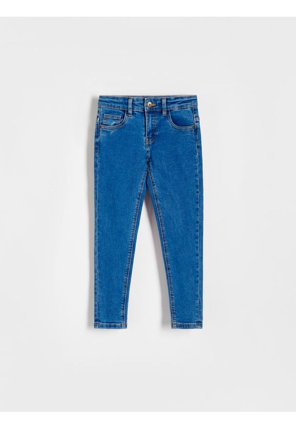 Reserved - Elastyczne jeansy slim - niebieski. Kolor: niebieski