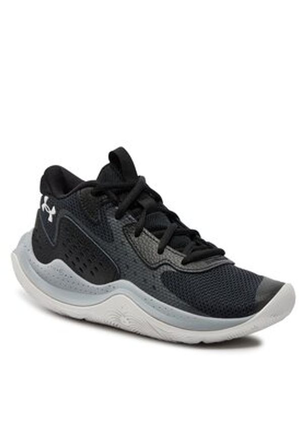 Under Armour Buty do koszykówki Ua Gs Jet '23 3026635-004 Czarny. Kolor: czarny. Materiał: skóra. Sport: koszykówka