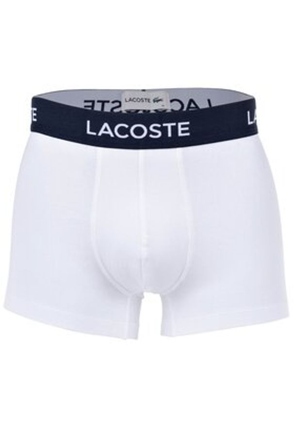 Lacoste Komplet 5 par bokserek 5H1292 Biały. Kolor: biały. Materiał: bawełna