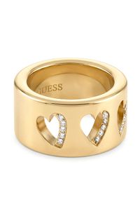 Guess Pierścionek JUBR06 086JW Złoty. Materiał: ze stali, ze stali nierdzewnej. Kolor: złoty #1