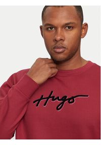 Hugo Bluza Easy 50528579 Czerwony Regular Fit. Kolor: czerwony. Materiał: bawełna #5