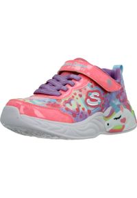 skechers - Kapcie SKECHERS 303063L Wielokolorowy. Okazja: na co dzień. Kolor: wielokolorowy. Materiał: syntetyk, materiał