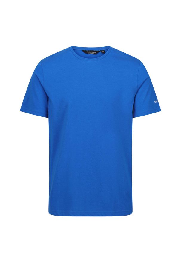 Regatta - T-shirt Męski Niska Waga Sportowy Tait. Kolor: niebieski, szary, wielokolorowy. Sport: turystyka piesza