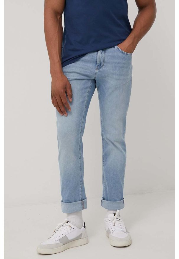 Tom Tailor jeansy męskie. Kolor: niebieski