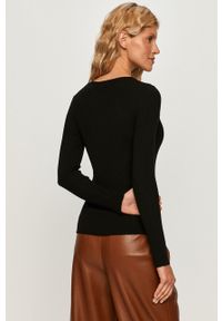 Sportmax Code - Sweter. Kolor: czarny. Długość rękawa: długi rękaw. Długość: długie