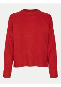 Vero Moda Sweter Gold 10315516 Czerwony Regular Fit. Kolor: czerwony. Materiał: syntetyk, wiskoza #4