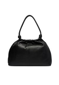 TOMMY HILFIGER - Tommy Hilfiger Torebka Th Soft Leather Hobo AW0AW18376 Czarny. Kolor: czarny. Materiał: skórzane #4