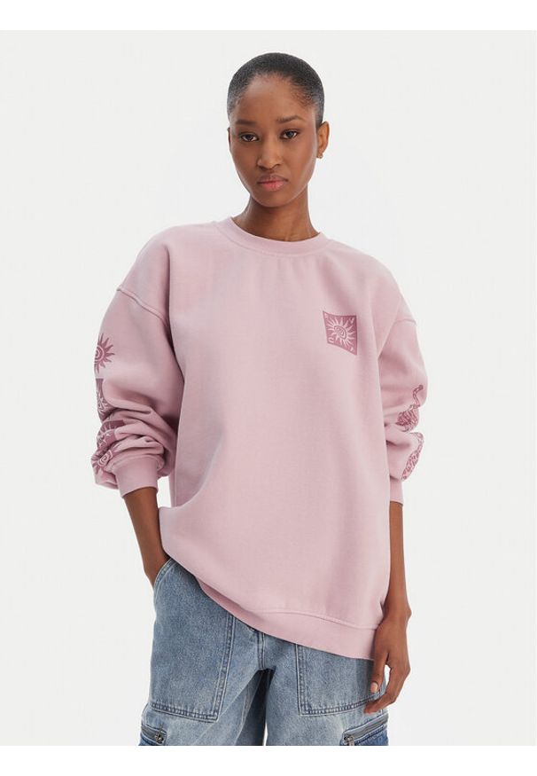 RVCA Bluza 23B463504 Fioletowy Regular Fit. Kolor: fioletowy. Materiał: bawełna