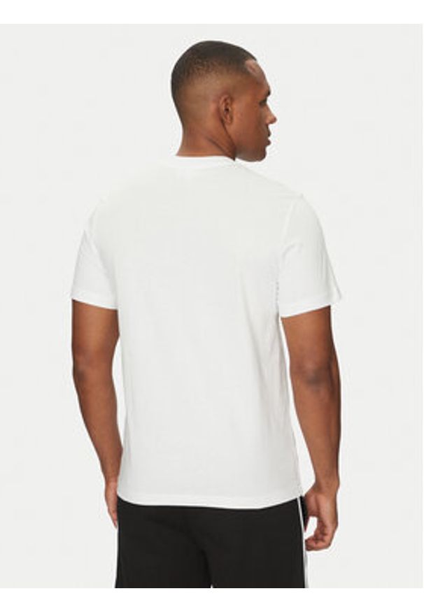 Lacoste T-Shirt TH9842 Biały Regular Fit. Kolor: biały. Materiał: bawełna