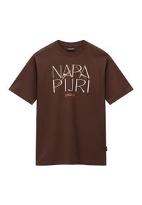 Koszulka damska Napapijri S-Rhin. Kolor: brązowy #1